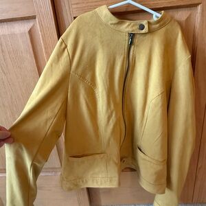 Yellow suede Jacket